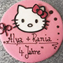 Süße Tabler Geburtstagstorte im Hello Kitty Design.